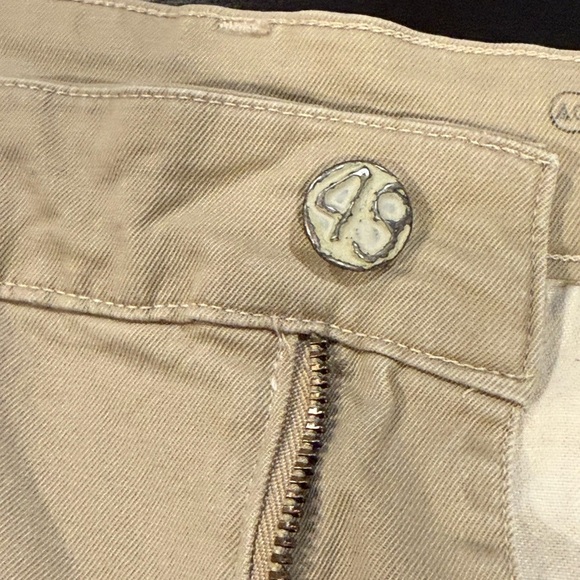 AG x Theory Womens Cropped Midrise Khaki Pants Adriano Goldschmied size 24 - Picture 6 of 13